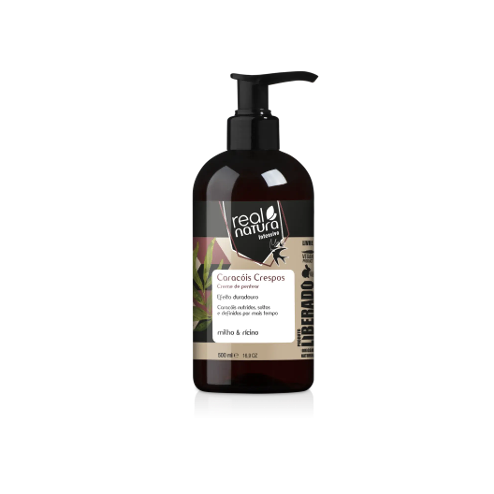 REAL NATURA CREME PENTEAR CARACÓIS CRESPOS 500ML  1