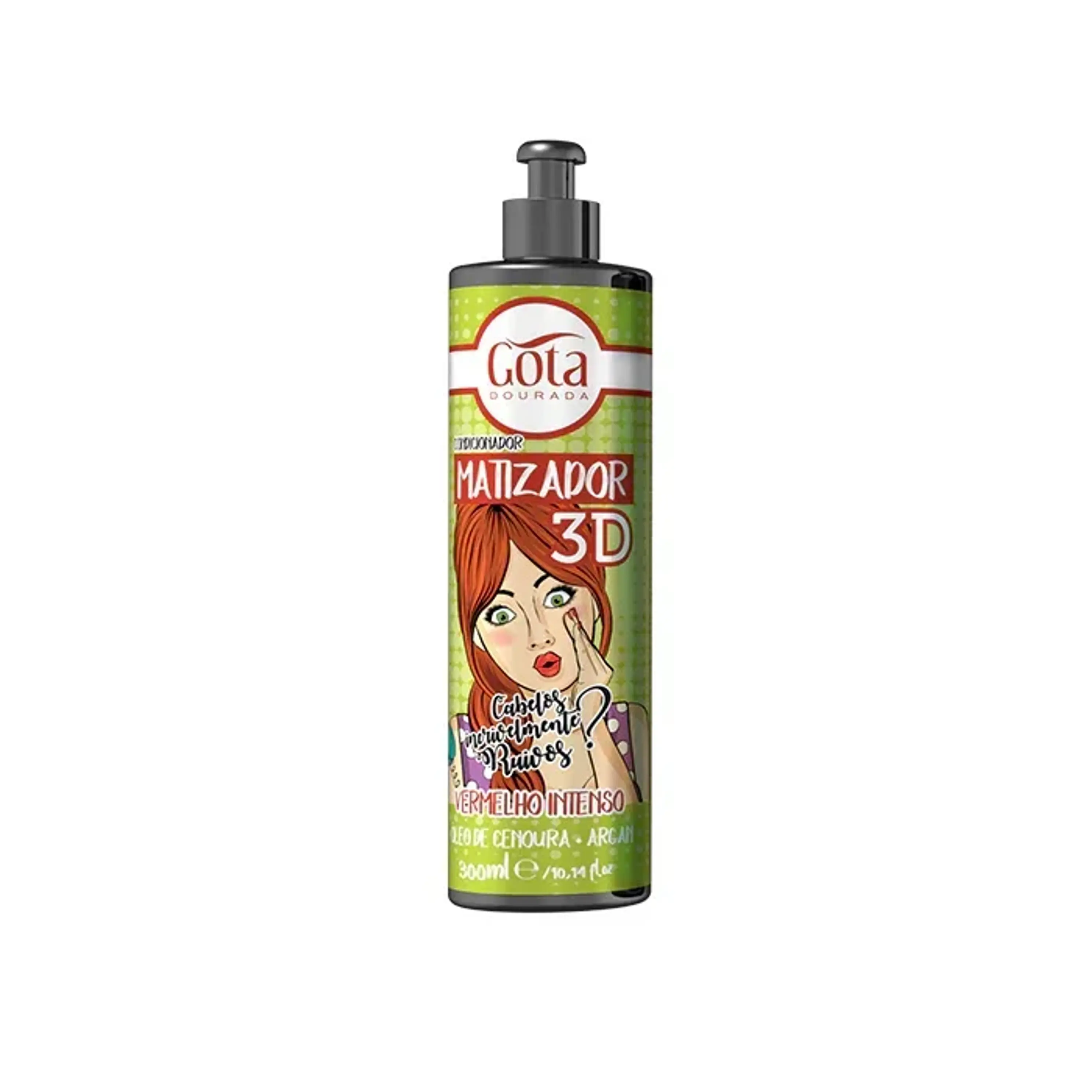  GOTA DOURADA MATIZADOR 3D VERMELHO INTENSO 300ML 1
