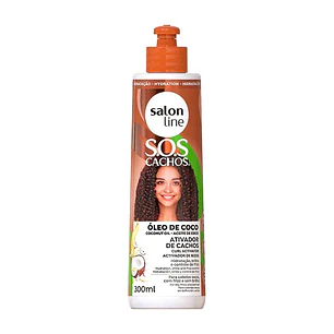SALON LINE ATIVADOR DE CACHOS ÓLEO DE COCO 300ML 