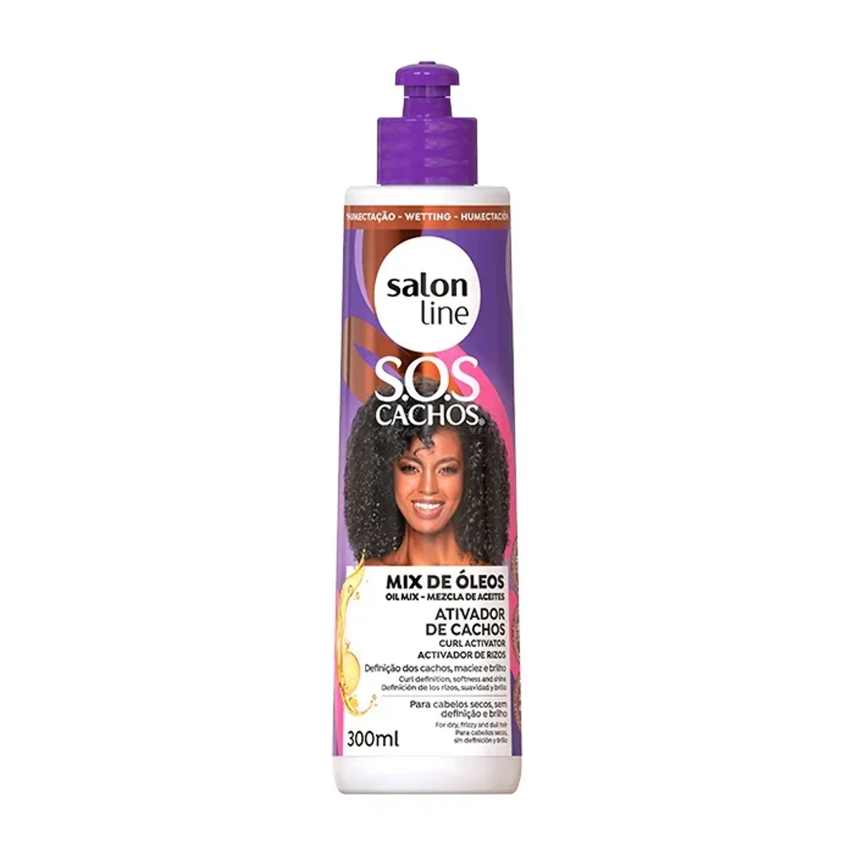 SALON LINE SOS ATIVADOR DE CACHOS MIX DE OLEO 300ML  1