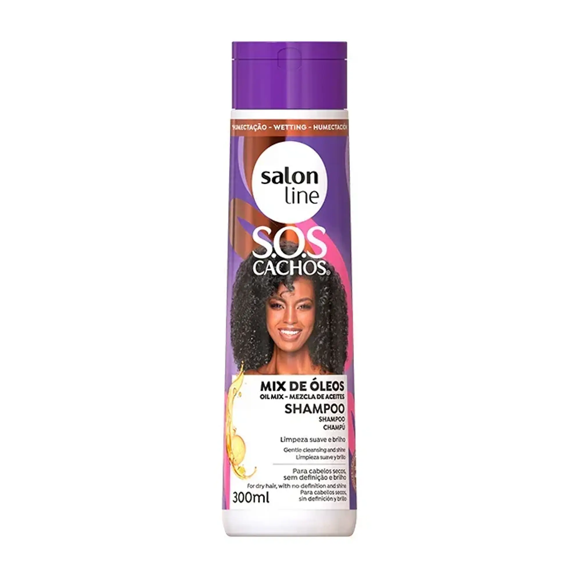 SALON LINE SOS SHAMPOO CACHOS MIX DE OLEO 300ML SL 1