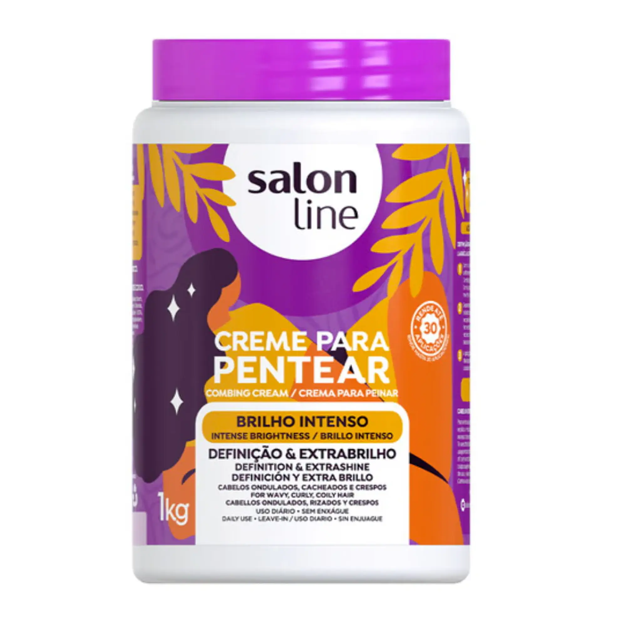 SALON LINE CREME PENTEAR BRILHO INTENSO 1KG  1