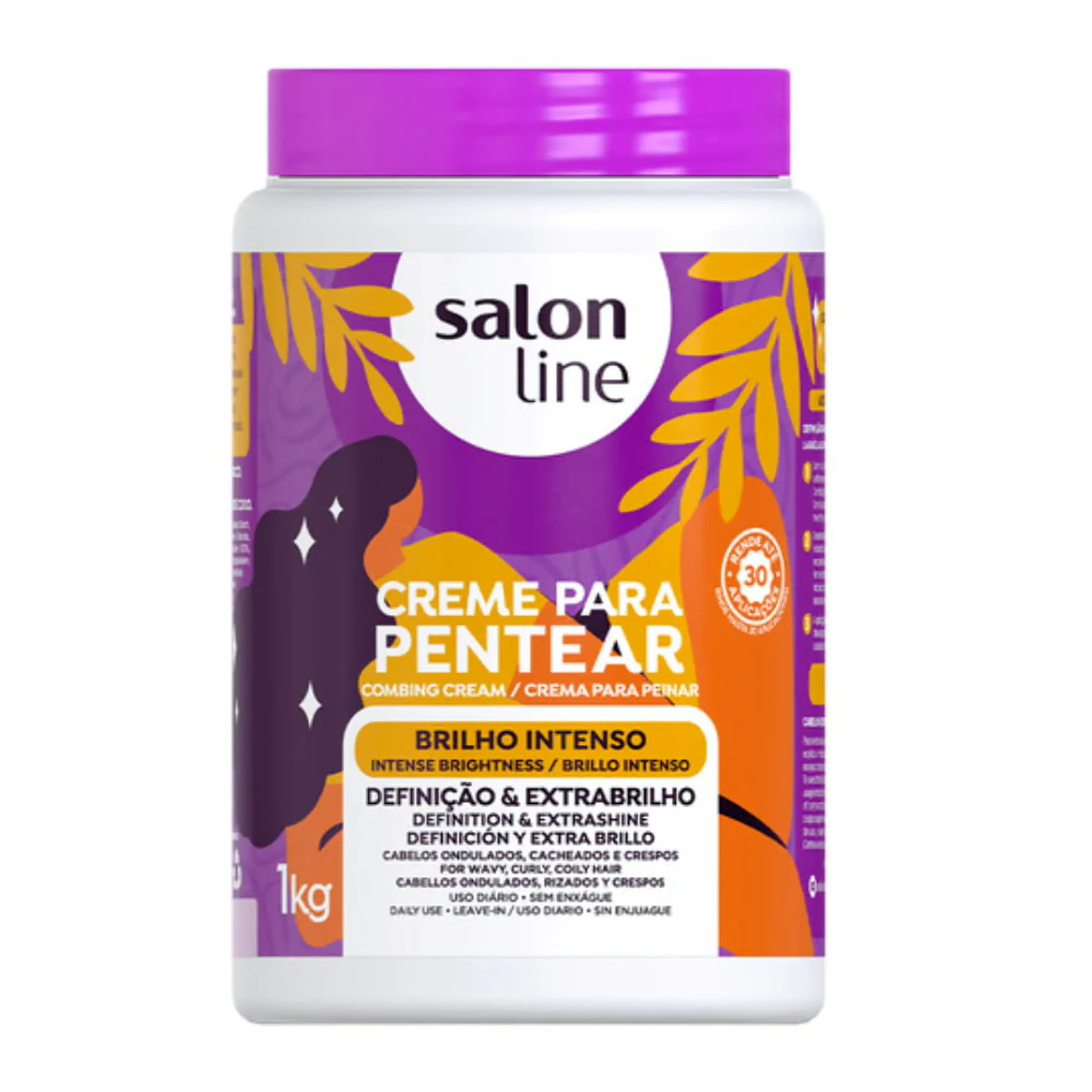 SALON LINE CREME PENTEAR BRILHO INTENSO 1KG  1