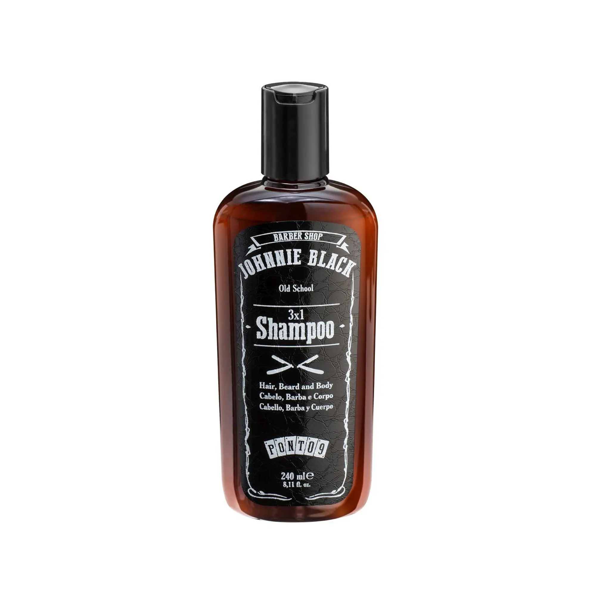 JOHNNIE BLACK SHAMPOO HOMEM 3X1 240ML  1