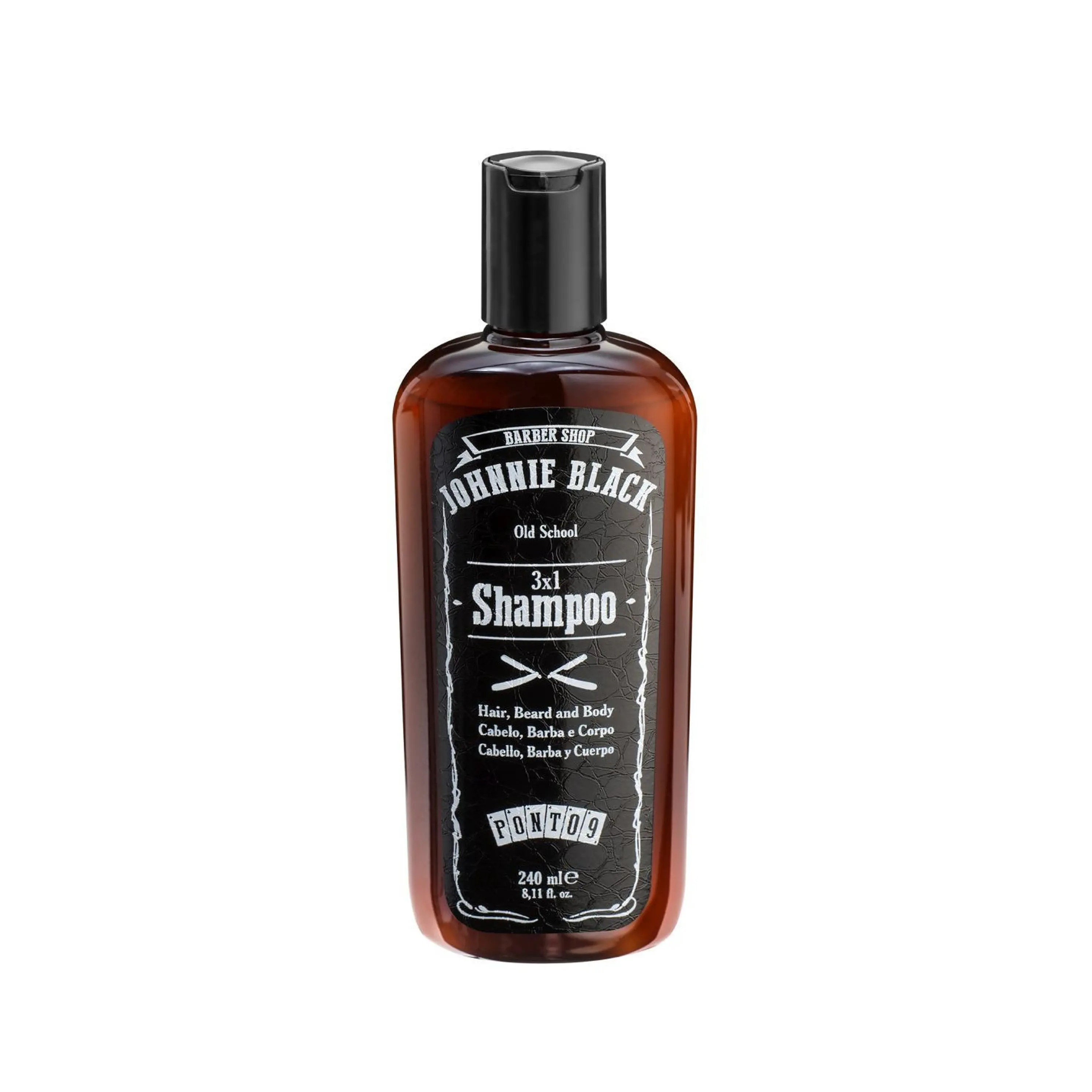 JOHNNIE BLACK SHAMPOO HOMEM 3X1 240ML  1