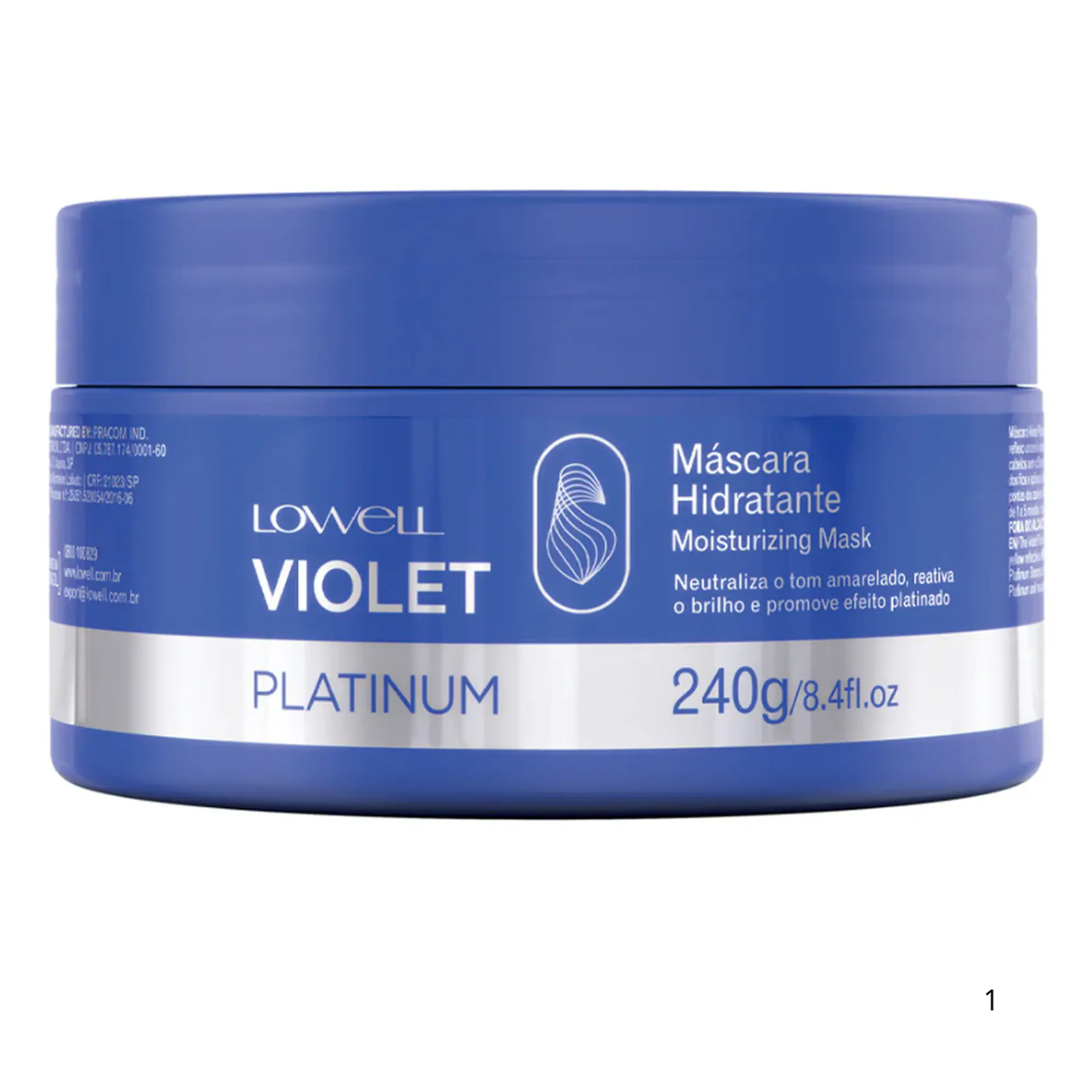 LOWELL MÁSCARA VIOLET PLATINUM 240G  1