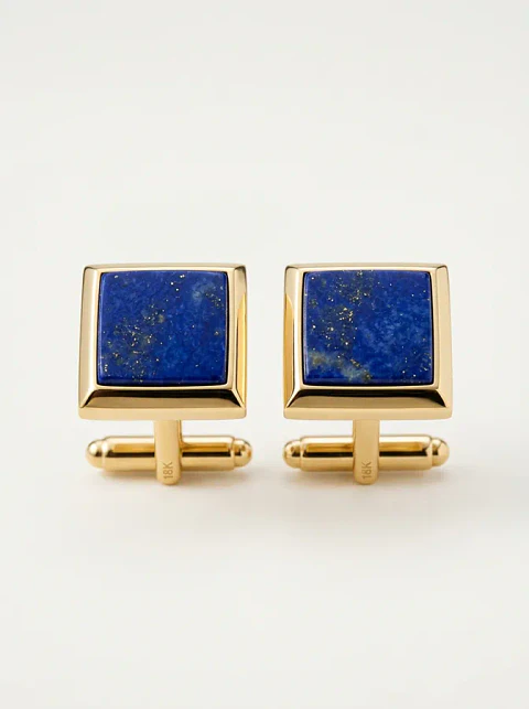 Diplomat Lapis Cufflinks