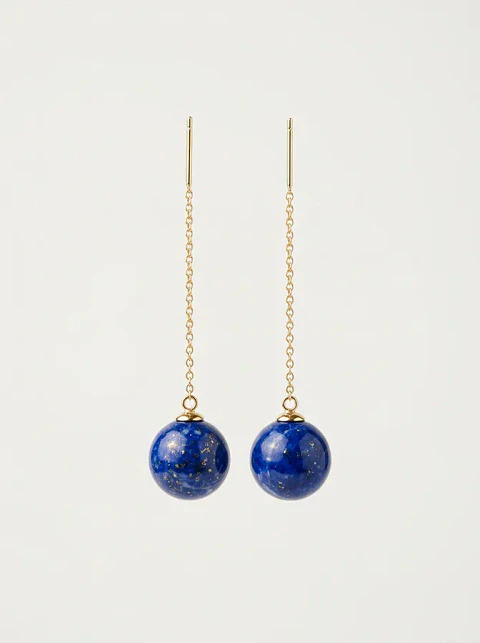 New Moon Drop Earrings