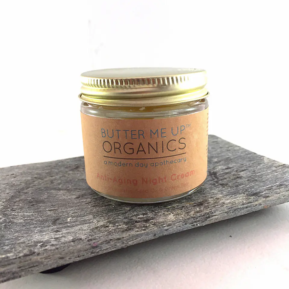 Crema de noche anti envejecimiento Crema de cara Hidratante Té verde orgánico 2