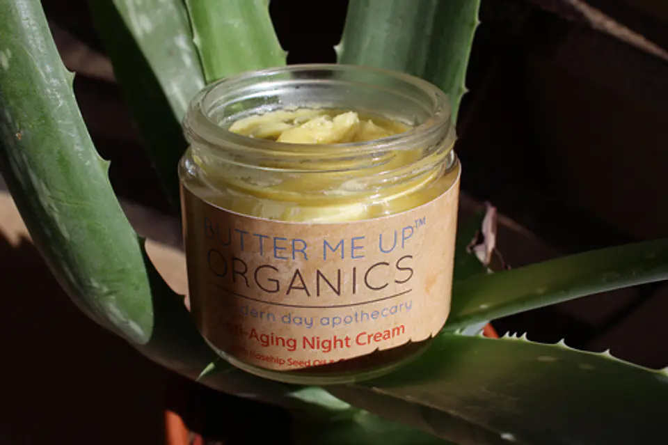 Crema de noche anti envejecimiento Crema de cara Hidratante Té verde orgánico 4