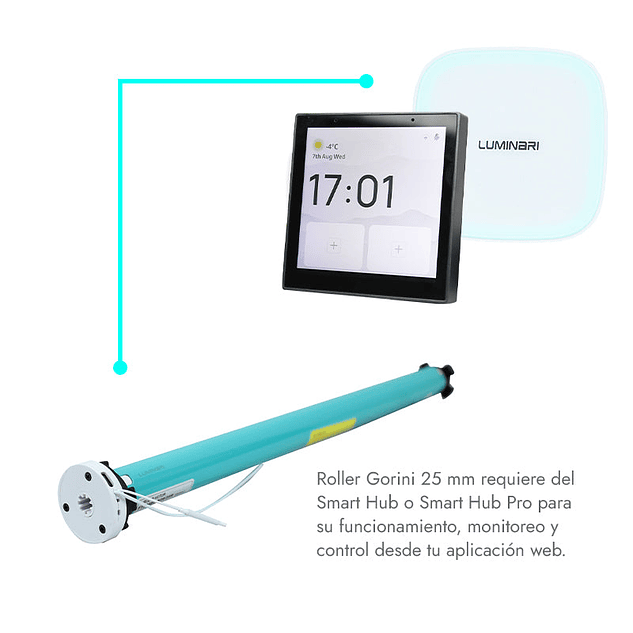 Motor roller inteligente Gorini 25mm 2