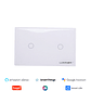 Interruptor inteligente touch 2 botones Blanco - Miniatura 1