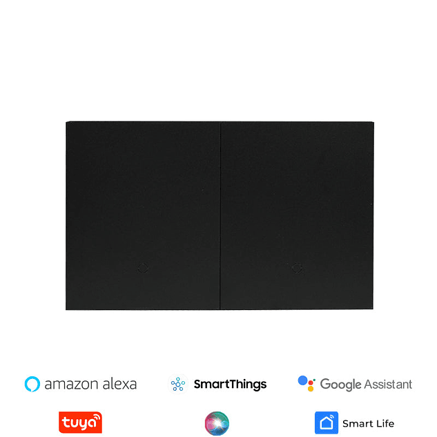 Interruptor Inteligente Volta 2 botones Aluminio Negro 1