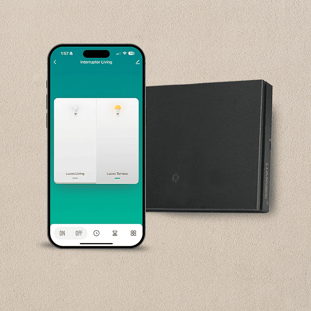 Interruptor Inteligente Volta 1 botón Aluminio Negro 3