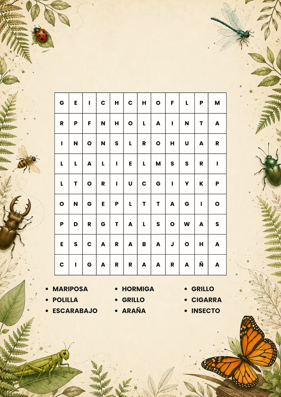 Insectos Asombrosos 8