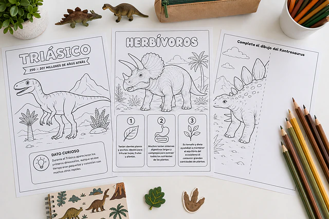 Descubre dinosaurios y aventuras prehistóricas.