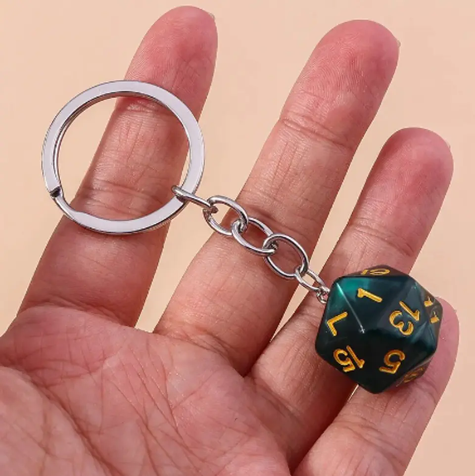 Llavero d20 2