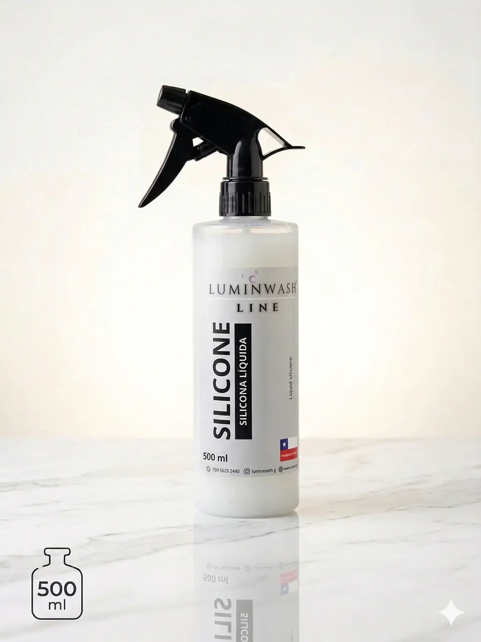 Silicone - Silicona Líquida con Aroma Hidratante y Brillo Instantáneo 500ml 1