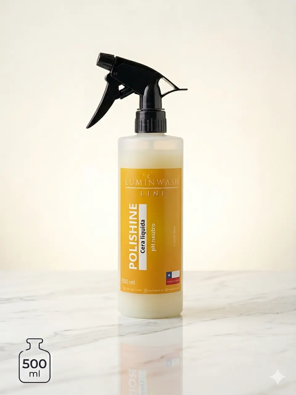 Polishine - Cera Líquida para Autos 500ml 1