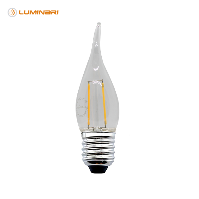 Ampolleta Led Vela Vintage E27 2W (Cálido)