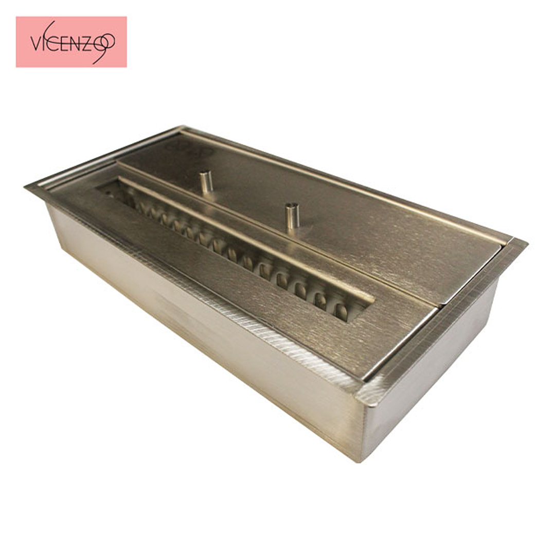 Quemador etanol rectangular 1,5 Litros 1