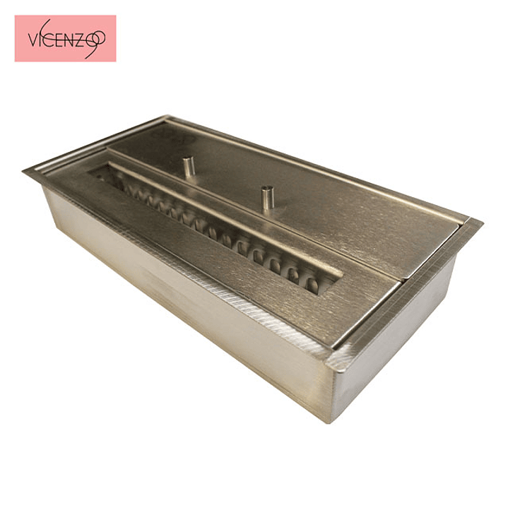 Quemador etanol rectangular 1,5 Litros 1