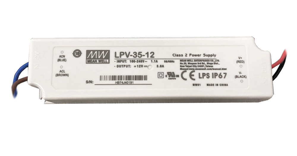 Fuente de poder 220V AC a 12V DC 20A 240W (para riel DIN) Industrial Ultra Slim XDR-240E-12 Mean Well