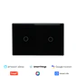 Interruptor inteligente touch 2 botones Negro - Miniatura 1