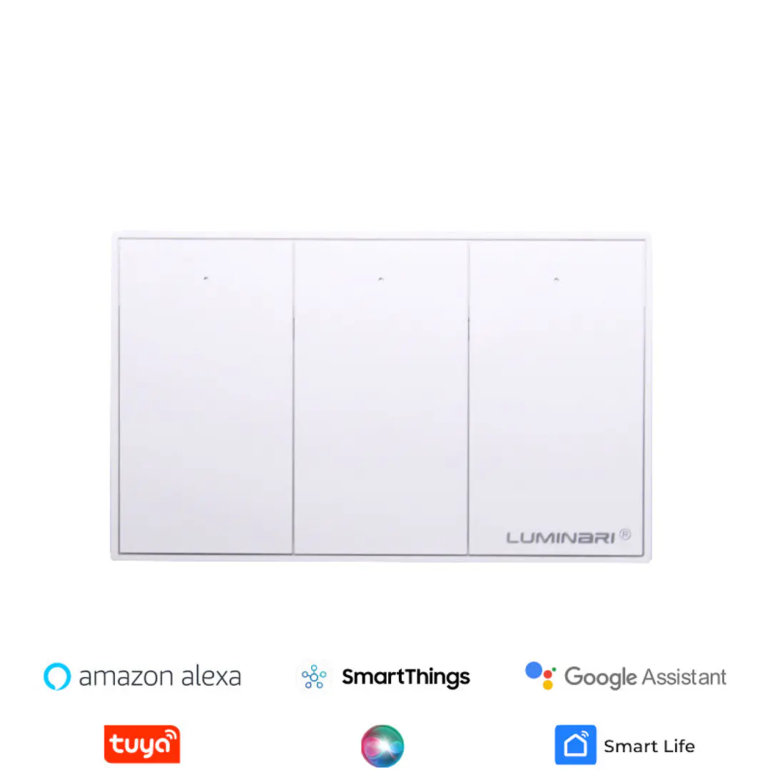 Interruptor inteligente button 3 botones Blanco 1