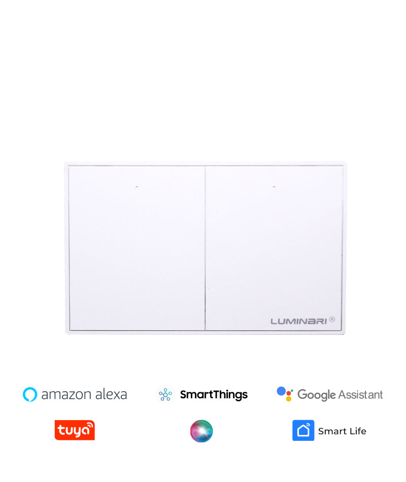 Interruptor inteligente button 2 botones Blanco