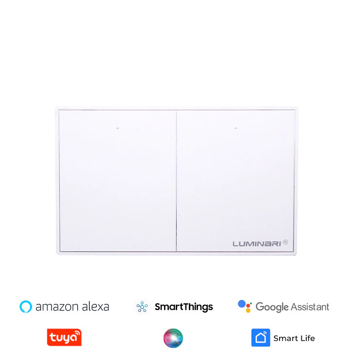 Interruptor inteligente button 2 botones Blanco 1