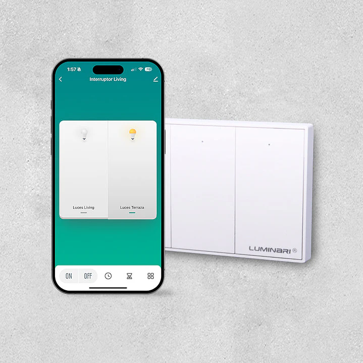 Interruptor inteligente button 3 botones Blanco 3