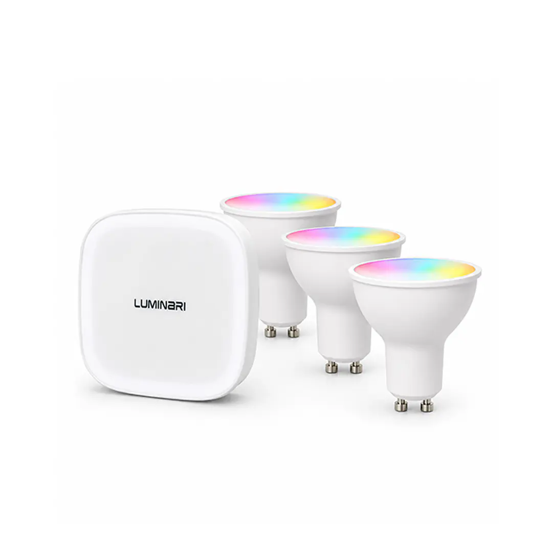 Pack de 3 Ampolletas GU10 Inteligentes + Smart Hub Luminari Lift 2