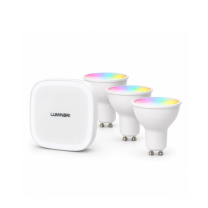 Pack de 3 Ampolletas GU10 Inteligentes + Smart Hub Luminari Lift 2