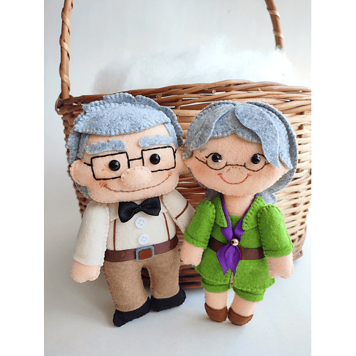 Figuras Decorativas "Carl y Ellie Abuelitos"