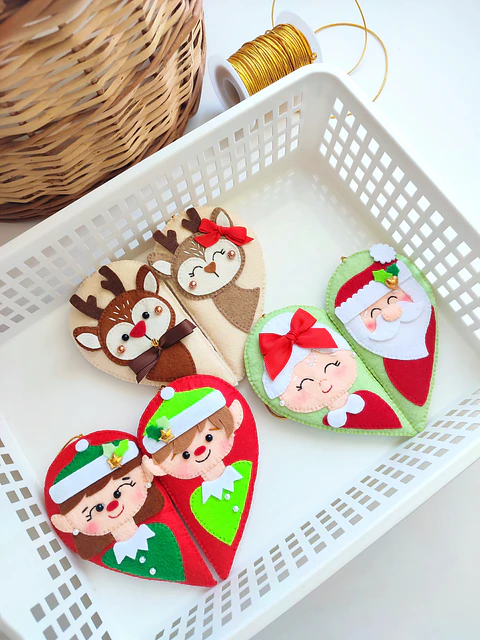 Set "Enamorados en Navidad" (Decoraciones)