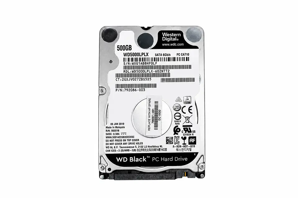 Disco Duro Western Digital WD Black 500GB WD5000LPLX (Como Nuevo) 1
