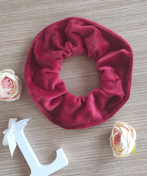 Scrunchie Vermelho veludo
