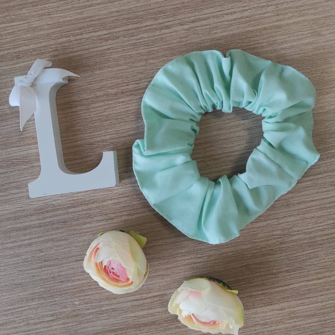 Scrunchie Verde Água 1