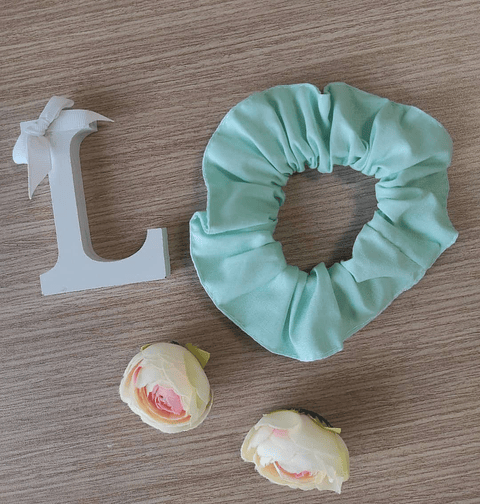 Scrunchie Verde Água