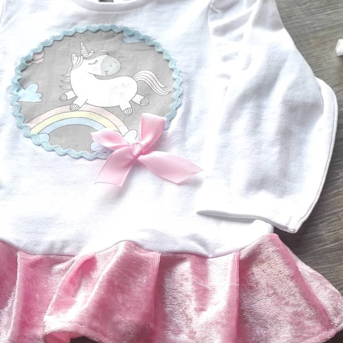 Blusa Unicórnio Arco-íris | 12-18 meses 3