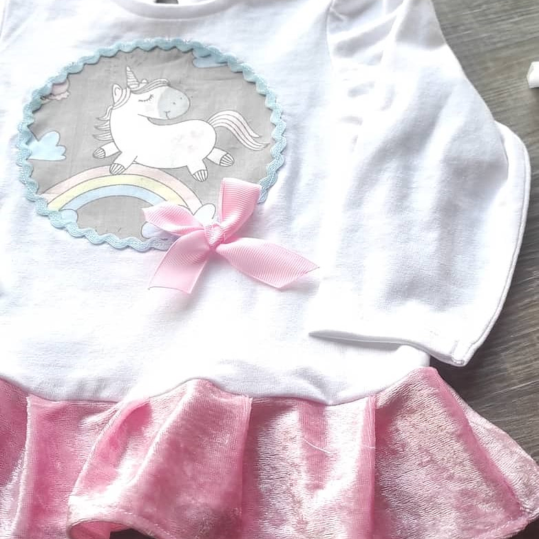 Blusa Unicórnio Arco-íris | 12-18 meses 3