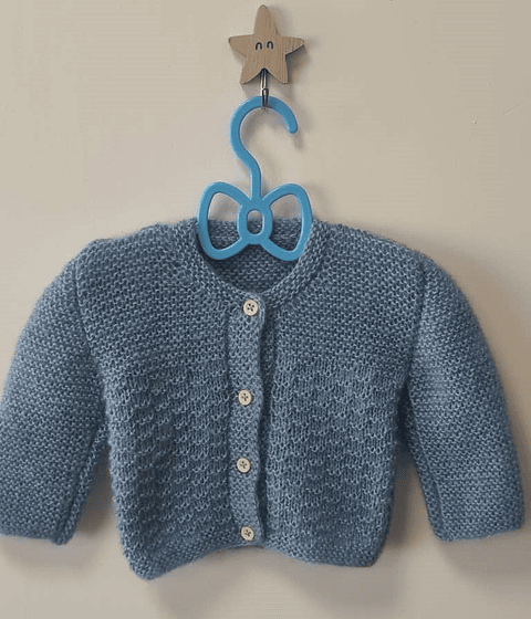 Casaquinho de Malha Azul Ganga