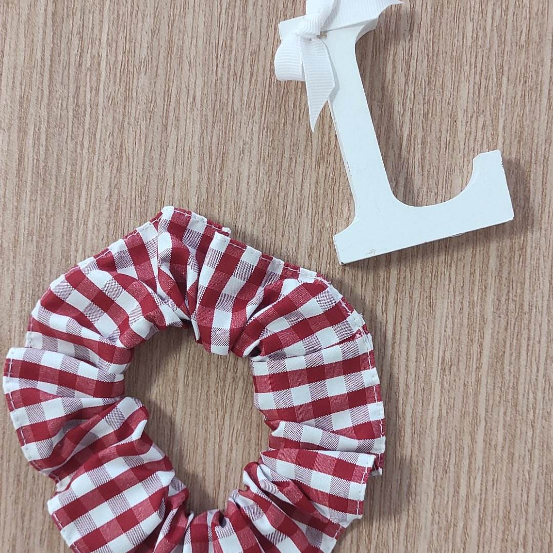 Scrunchie Vichy Vermelho 1