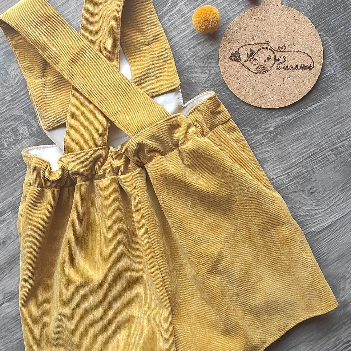 Calção com peitilho Mostarda | 18 meses 3