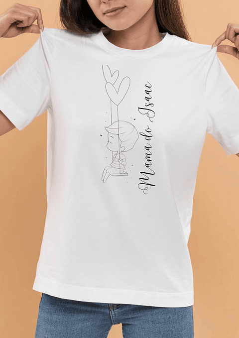 T-shirt Mãe Personalizada menino