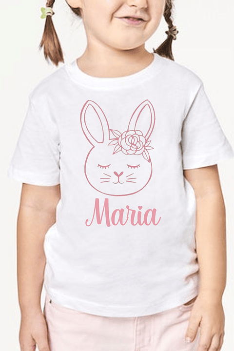 T-shirt Coelhinha Rosa