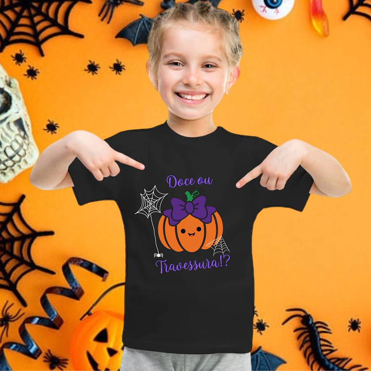 T-shirt Abóbora laço 1