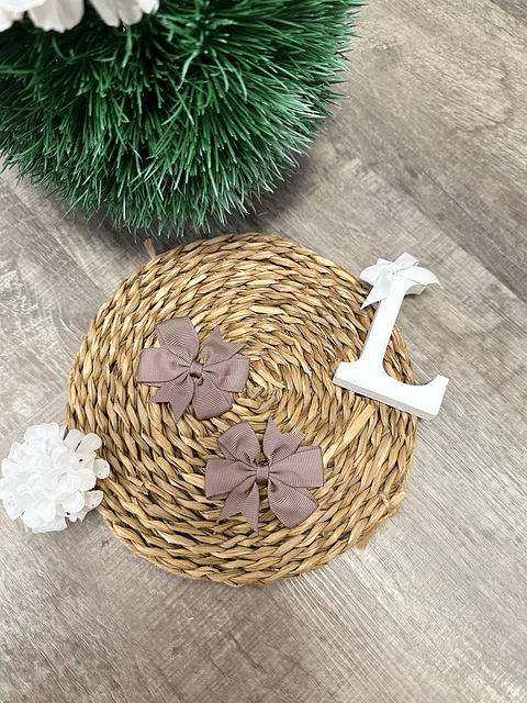 Laço Fita Midi | Castanho