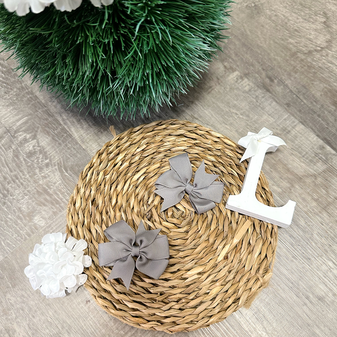 Laço Fita Midi | Cinzento 1